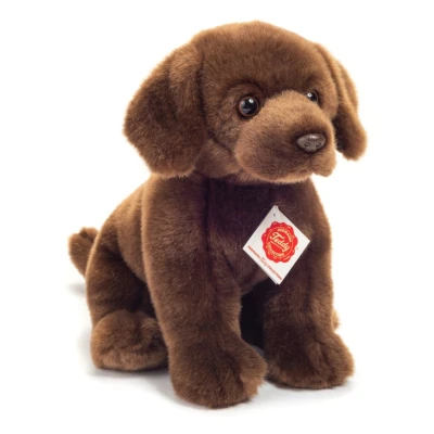 TEDDY HERMANN Maskotka Labrador siedzący ciemnobrązowy 25 cm | Pan Piksel