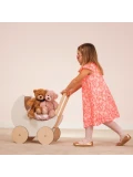 TEDDY HERMANN Maskotka miś pluszowy 30 cm z bandaną w gwiazdki beżowy | Pan Piksel