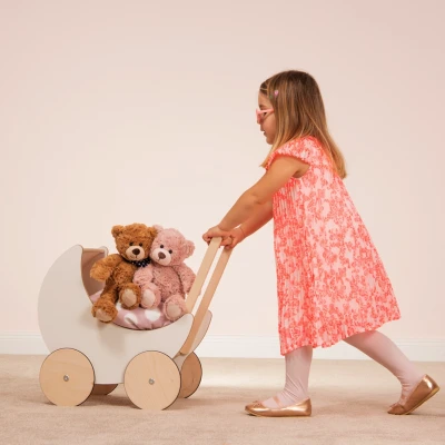 TEDDY HERMANN Maskotka miś pluszowy 30 cm z bandaną w gwiazdki beżowy | Pan Piksel