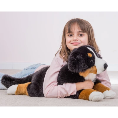 TEDDY HERMANN Maskotka Berneński Pies Pasterski leżący 60 cm | Pan Piksel