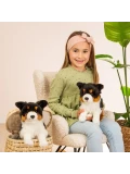 TEDDY HERMANN Maskotka Trójkolorowy Border Collie siedzący 30 cm | Pan Piksel