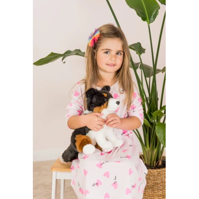 TEDDY HERMANN Maskotka Trójkolorowy Border Collie siedzący 30 cm | Pan Piksel