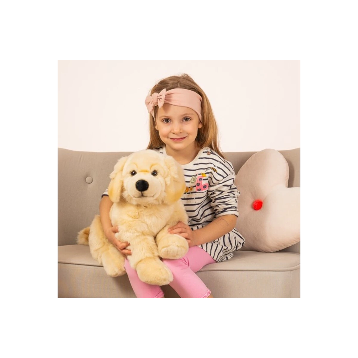 TEDDY HERMANN Maskotka Golden Retriever leżący 60 cm | Pan Piksel