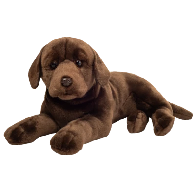TEDDY HERMANN Maskotka Labrador Czekoladowy leżący 50 cm | Pan Piksel