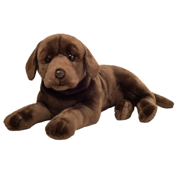 TEDDY HERMANN Maskotka Labrador Czekoladowy leżący 50 cm | Pan Piksel