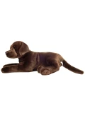 TEDDY HERMANN Maskotka Labrador Czekoladowy leżący 50 cm | Pan Piksel