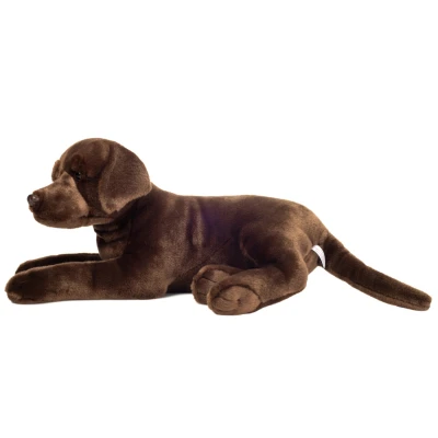 TEDDY HERMANN Maskotka Labrador Czekoladowy leżący 50 cm | Pan Piksel