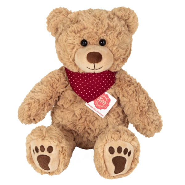 TEDDY HERMANN Maskotka miś pluszowy 30 cm z apaszką Curtis | Pan Piksel