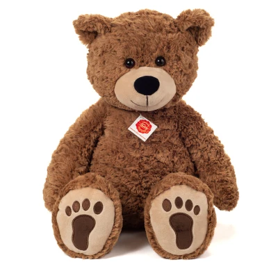 TEDDY HERMANN Maskotka miś pluszowy Brown 55 cm z haftowanymi łapkami | Pan Piksel