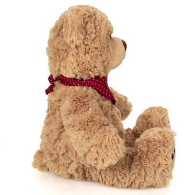 TEDDY HERMANN Maskotka miś pluszowy 30 cm z apaszką Curtis | Pan Piksel