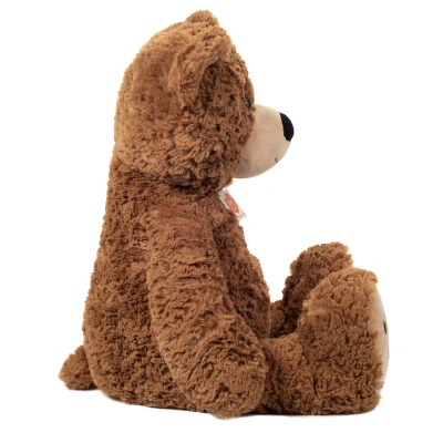 TEDDY HERMANN Maskotka miś pluszowy Brown 55 cm z haftowanymi łapkami | Pan Piksel