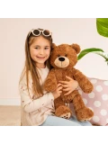 TEDDY HERMANN Maskotka miś pluszowy Brown 55 cm z haftowanymi łapkami | Pan Piksel