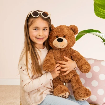 TEDDY HERMANN Maskotka miś pluszowy Brown 55 cm z haftowanymi łapkami | Pan Piksel
