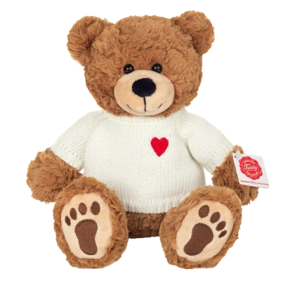 TEDDY HERMANN Maskotka miś pluszowy 30 cm w swetrze Percy | Pan Piksel