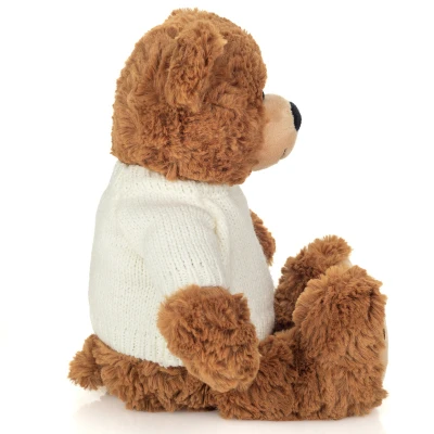 TEDDY HERMANN Maskotka miś pluszowy 30 cm w swetrze Percy | Pan Piksel