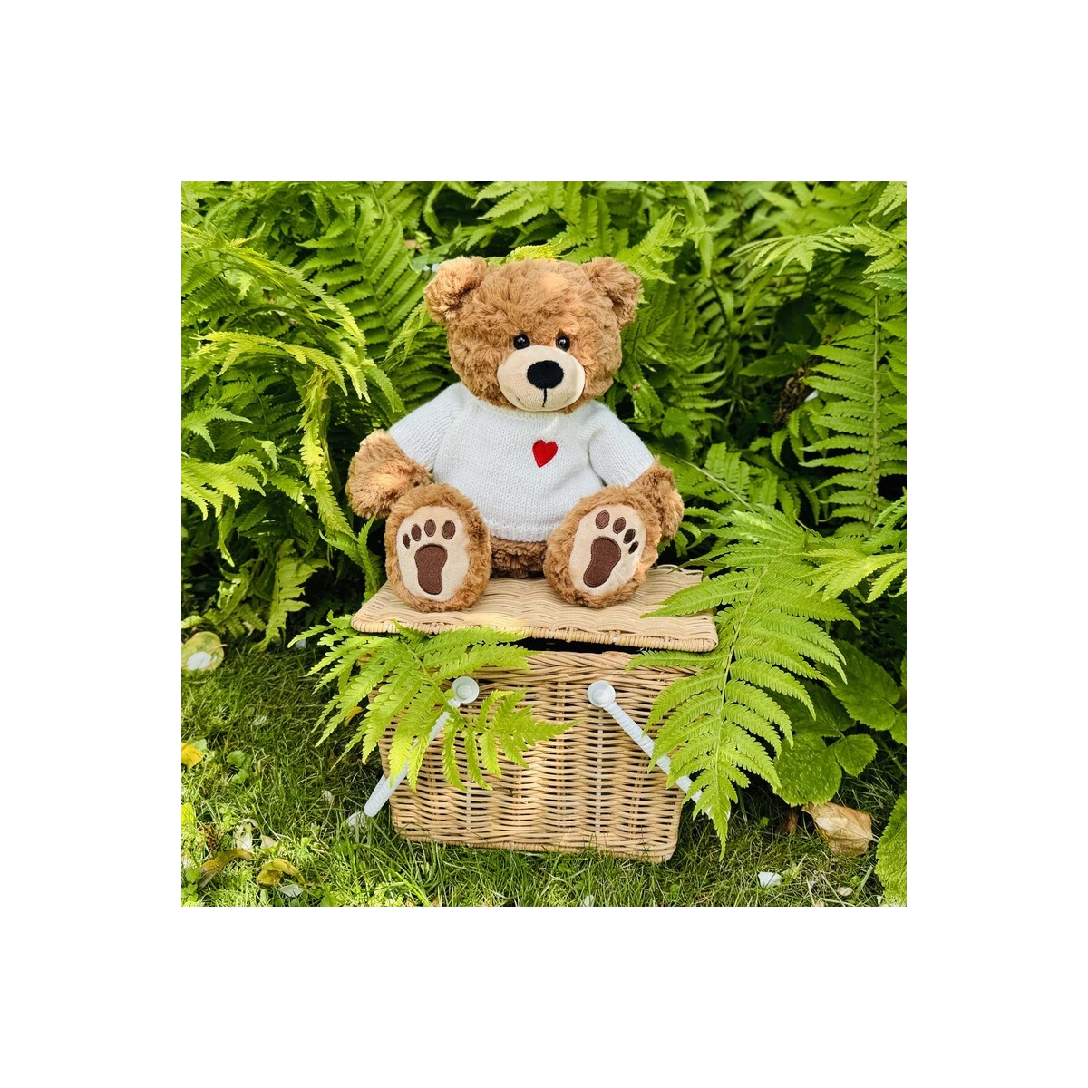 TEDDY HERMANN Maskotka miś pluszowy 30 cm w swetrze Percy | Pan Piksel