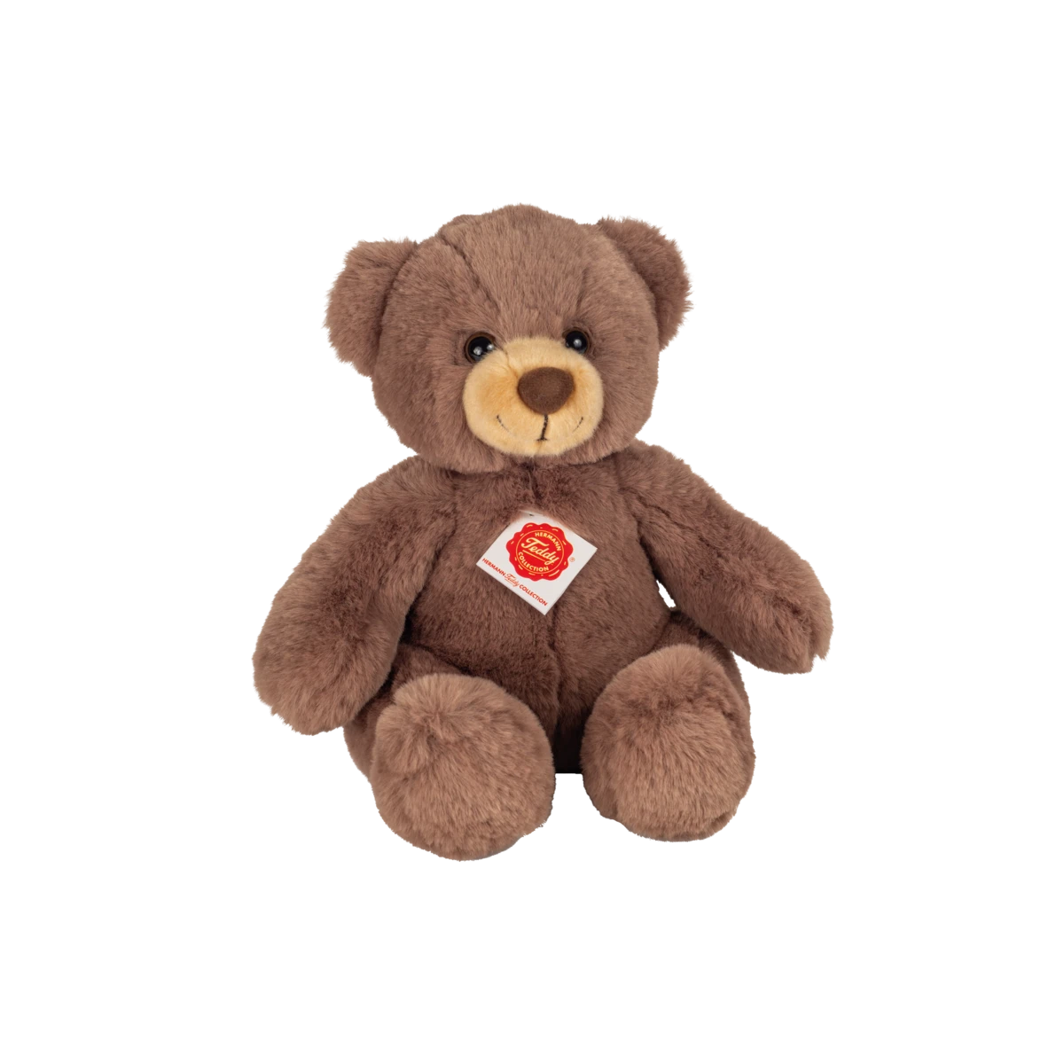 TEDDY HERMANN Maskotka miś pluszowy 30 cm czekoladowo brązowy dla dzieci | Pan Piksel