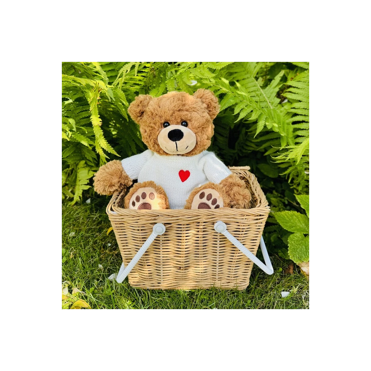 TEDDY HERMANN Maskotka miś pluszowy 30 cm w swetrze Percy | Pan Piksel