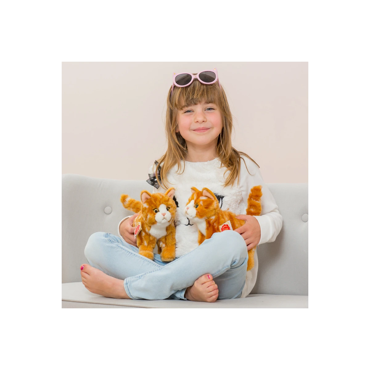 Kot rudy pręgowany 28 cm Teddy Hermann | Pan Piksel