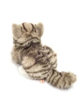 TEDDY HERMANN Kot Szary Pręgowany Leżący 20 cm maskotka dla dzieci | Pan Piksel