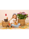 TEDDY HERMANN Kura Stojąca 24 cm maskotka dla dzieci | Pan Piksel
