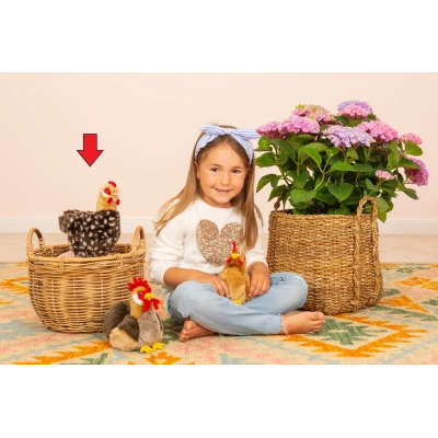 TEDDY HERMANN Kura Stojąca 24 cm maskotka dla dzieci | Pan Piksel