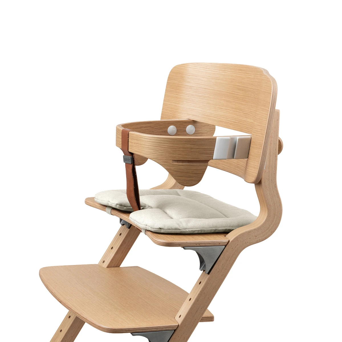 LEANDER 2-częściowa poduszka do krzesełka do karmienia CLASSIC™ i LOUIE™ cappuccino | Pan Piksel