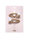YUKO B. Spinki do włosów MIFFY – brązowe 2 szt. | Pan Piksel
