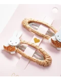 YUKO B. Spinki do włosów MIFFY – brązowe 2 szt. | Pan Piksel