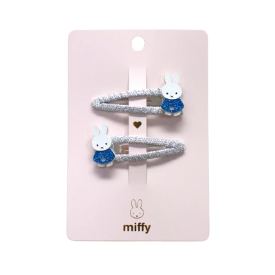YUKO B. Spinki do włosów MIFFY niebieskie 2 szt. | Pan Piksel