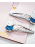 YUKO B. Spinki do włosów MIFFY niebieskie 2 szt. | Pan Piksel