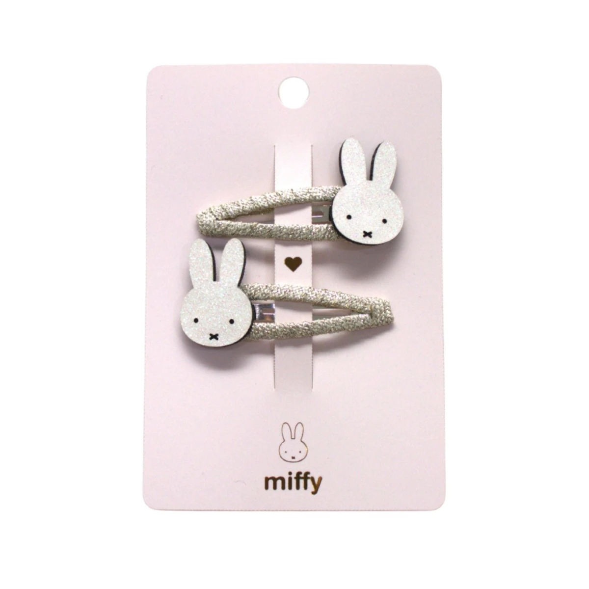 YUKO B. Spinki do włosów MIFFY białe 2 szt. | Pan Piksel