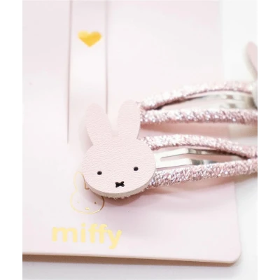 YUKO B. Spinki do włosów MIFFY różowe 2 szt. | Pan Piksel