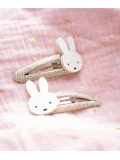 YUKO B. Spinki do włosów MIFFY białe 2 szt. | Pan Piksel