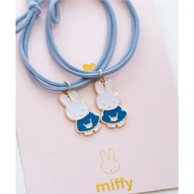 YUKO B. Gumki do włosów / bransoletki Miffy niebieskie 2 szt. | Pan Piksel