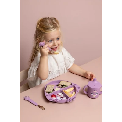 TRIXIE Silikonowy Zestaw Sztućców 3 szt. Paw Baby | Pan Piksel