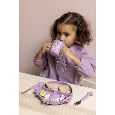 TRIXIE Silikonowy Zestaw Sztućców 3 szt. Paw Baby | Pan Piksel