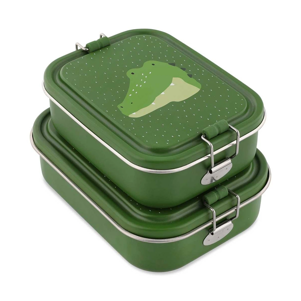 TRIXIE Duży stalowy lunch box Aligator Baby | Pan Piksel