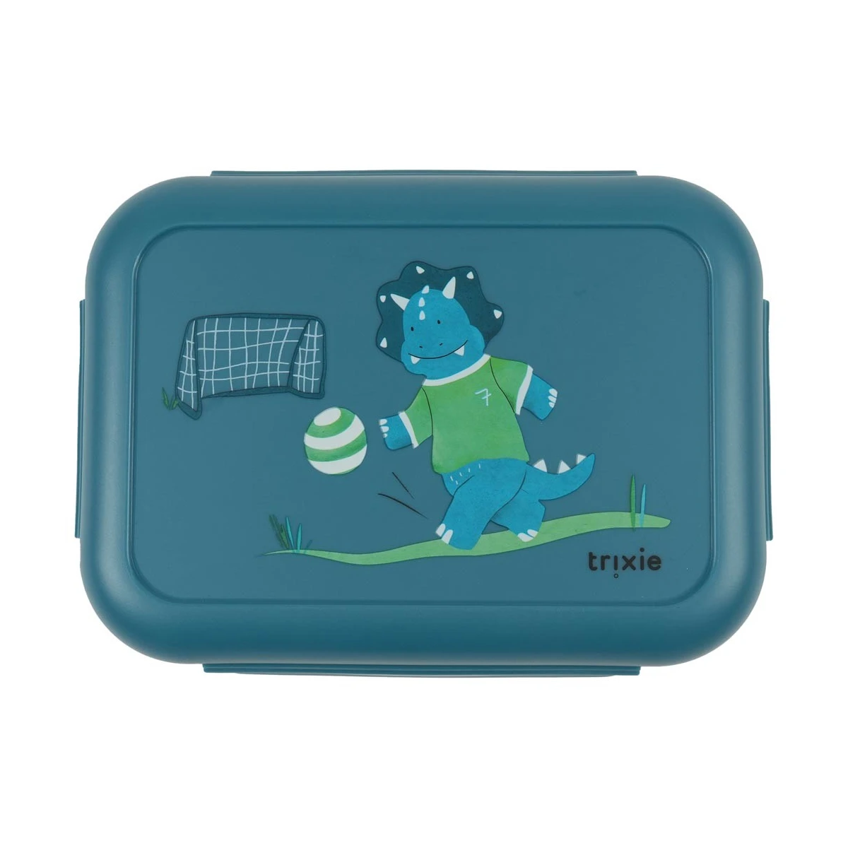 TRIXIE Pojemnik na lunch z klipsami – Sportowiec Triceratops Baby | Pan Piksel