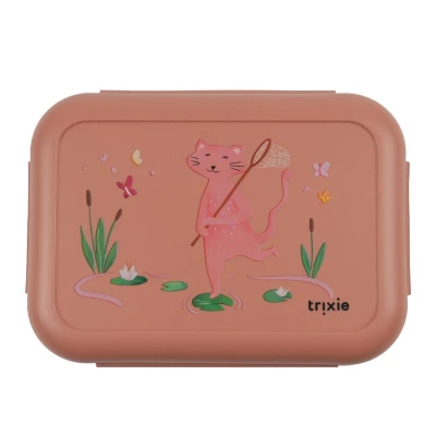 TRIXIE Pojemnik na lunch z klipsami – Mały Odkrywca Kot Baby | Pan Piksel