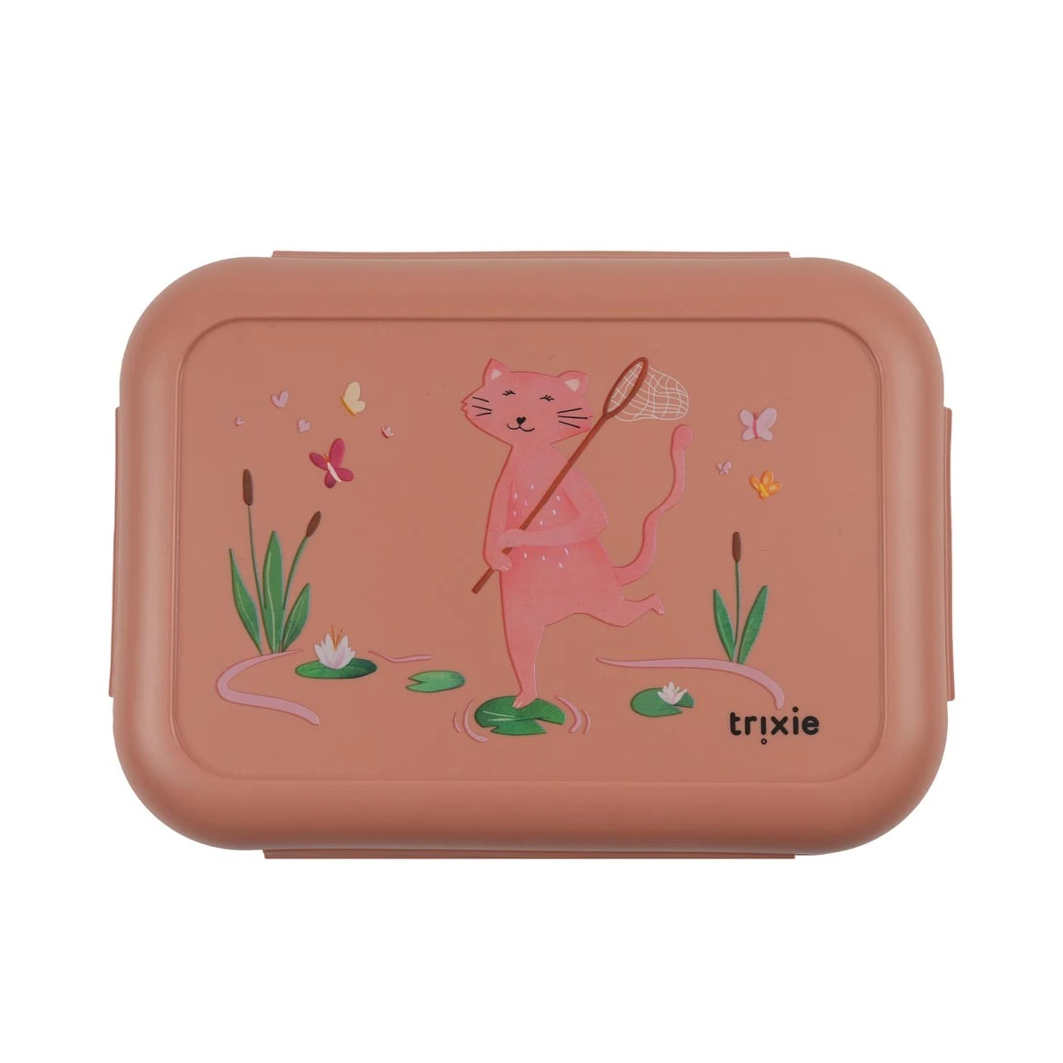 TRIXIE Pojemnik na lunch z klipsami – Mały Odkrywca Kot Baby | Pan Piksel