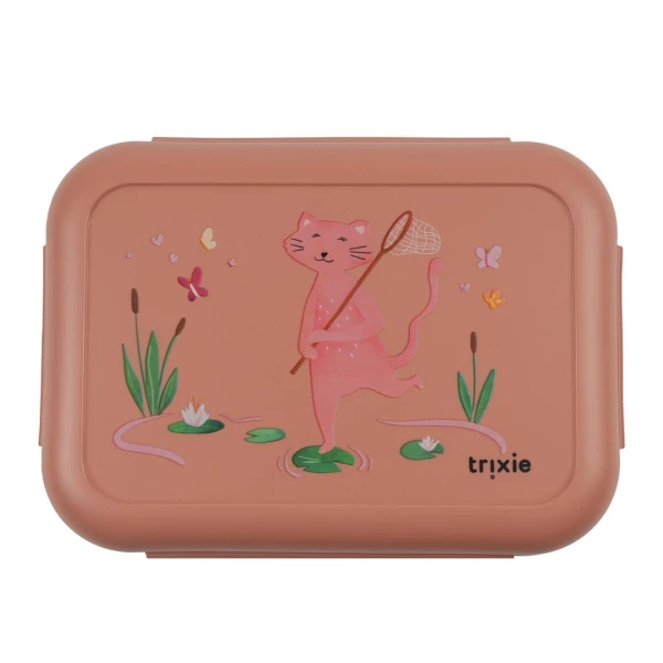 TRIXIE Pojemnik na lunch z klipsami – Mały Odkrywca Kot Baby | Pan Piksel