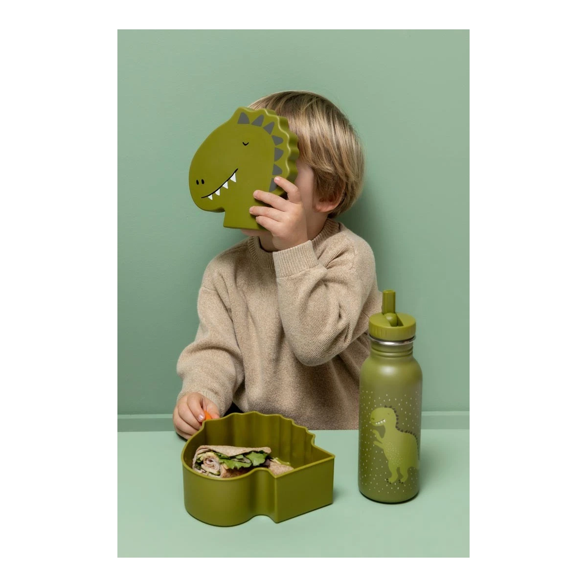 TRIXIE Pojemnik na lunch w kształcie zwierzątka – Dinozaur Baby | Pan Piksel
