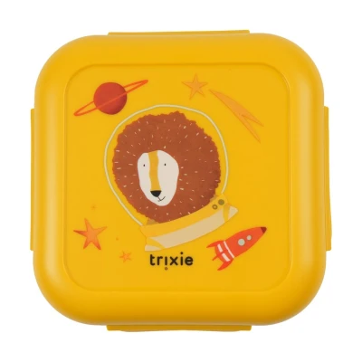TRIXIE Pojemnik na przekąski z klipsami – Kosmiczny Lew Astronauta | Pan Piksel