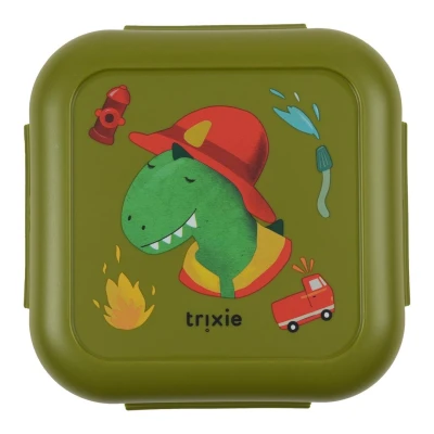 TRIXIE Pojemnik na przekąski z klipsami – Strażak Dino | Pan Piksel