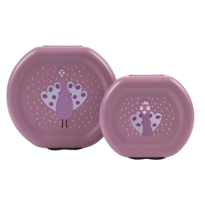 TRIXIE Zestaw pojemników na przekąski z klipsem 2 szt. Paw Baby | Pan Piksel