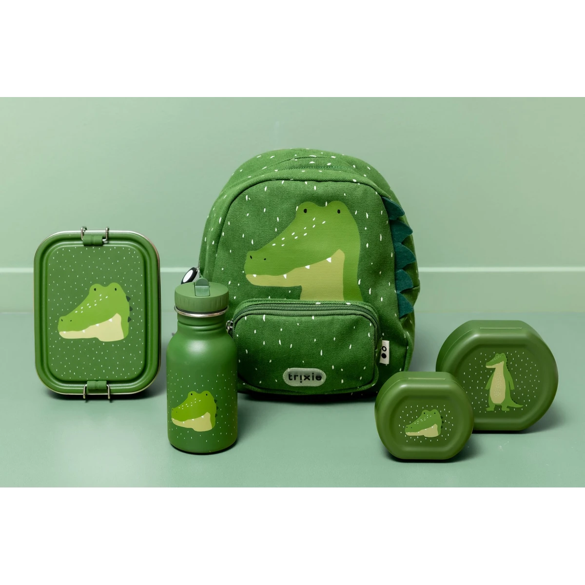 TRIXIE Mały stalowy lunch box Aligator Baby | Pan Piksel