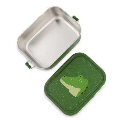 TRIXIE Mały stalowy lunch box Aligator Baby | Pan Piksel