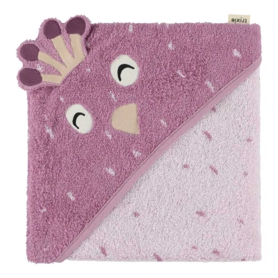 TRIXIE Ręcznik Kąpielowy z Kapturem 75 x 75 cm Paw Baby | Pan Piksel