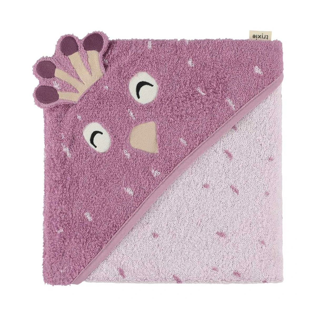 TRIXIE Ręcznik Kąpielowy z Kapturem 75 x 75 cm Paw Baby | Pan Piksel